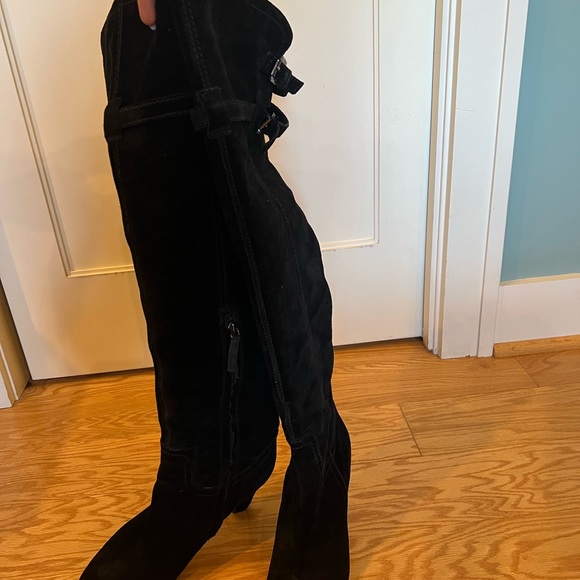 Sam Edelman over-the-knee boots, black suede - Picture 7 of 9